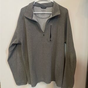 L.L. Bean Men's Zip-Up Gray Sweater